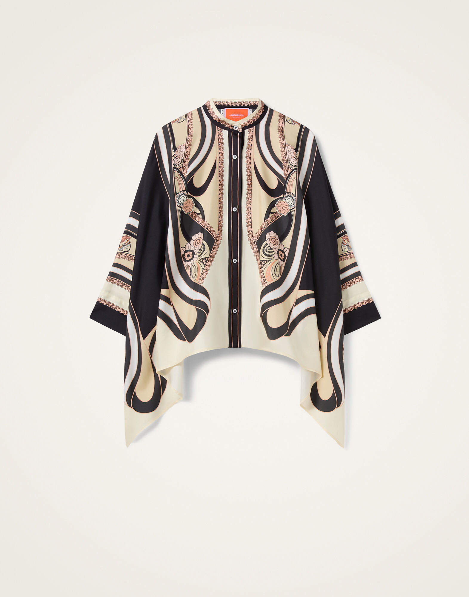 La DoubleJ Foulard Shirt Ambrosia Plac&eacute;e Pale Pink SHI0059SIL006AMB03PI02