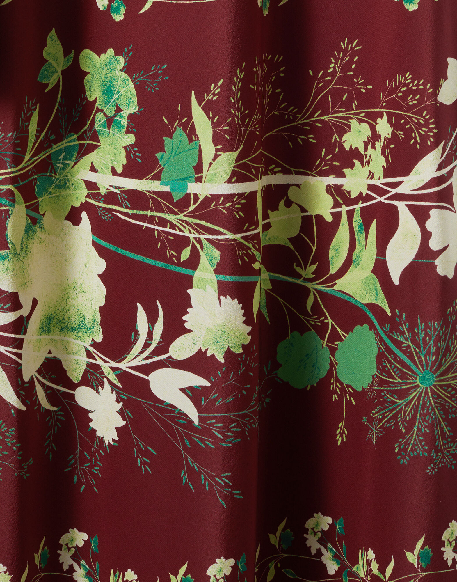 Slip-Around Dress in Woodland Placée Burgundy for Women | La