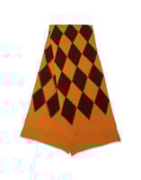 La DoubleJ Argyle Scarf La DoubleJ Argyle Scarf Yellow / Brown SCA0029KNI064VAR0168