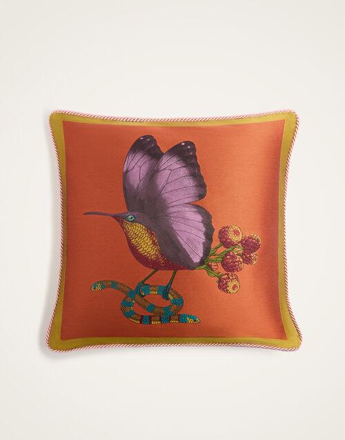 La DoubleJ Cushion Butterbird Pumpkin CUS0031JCQ124BTB02OR10
