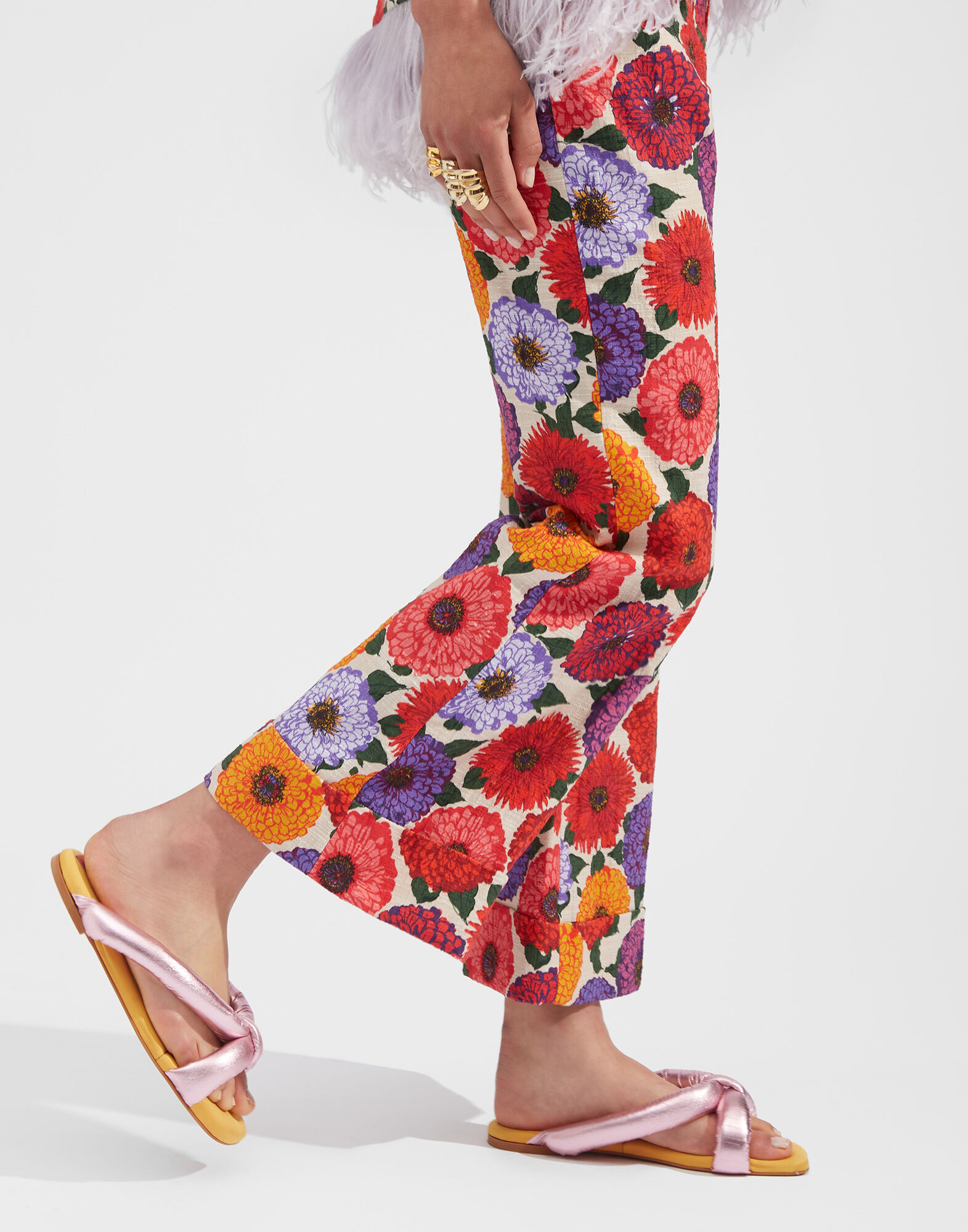 La DoubleJ Precious Slides Solid Yellow SHO0027FUR001YEL0005