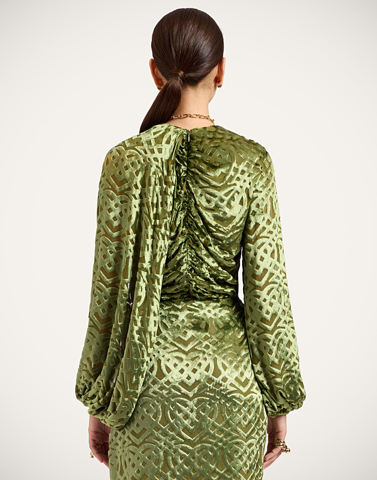 La DoubleJ Brigid Top Verona Green TOP0228VEL021VER02GR02