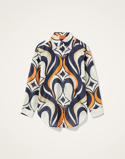 La DoubleJ Better Than Your Boyfriend's Shirt Jive Macro White SHI0133SIL010JIV04WH01