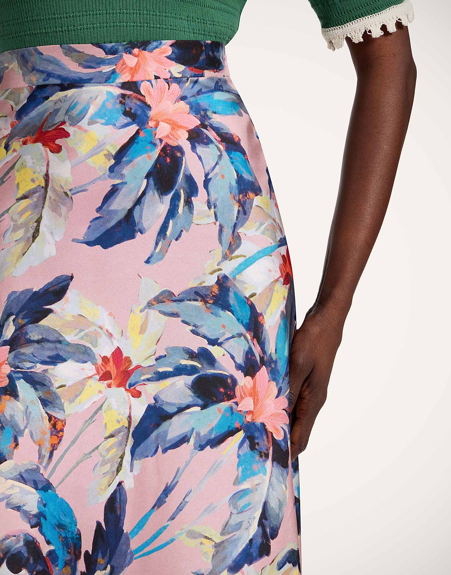 La DoubleJ Lungomare Skirt Maxi Tropicana Mauve SKI0089SIL001TRC01PU06