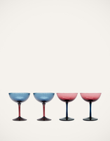 La DoubleJ Champagne Coupe Set of 4 La DoubleJ Champagne Coupe Set of 4 Mixed GLA0013MUR001ASS0005