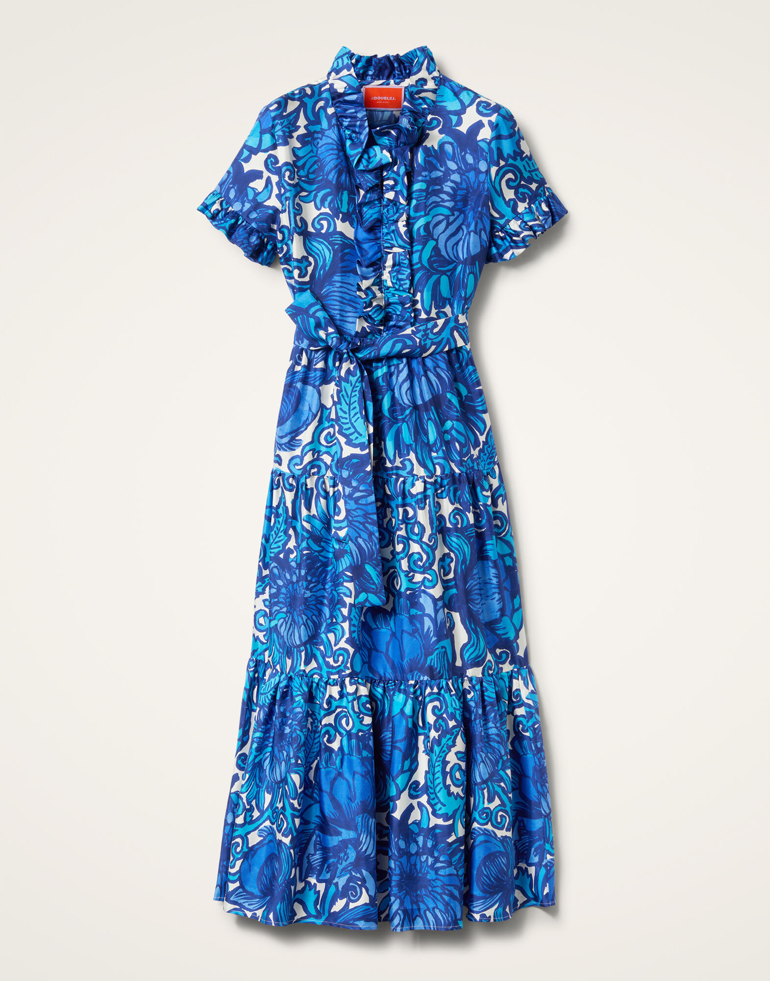 La DoubleJ Long And Sassy Dress Anemone DRE0017SIL001ANE01BU03