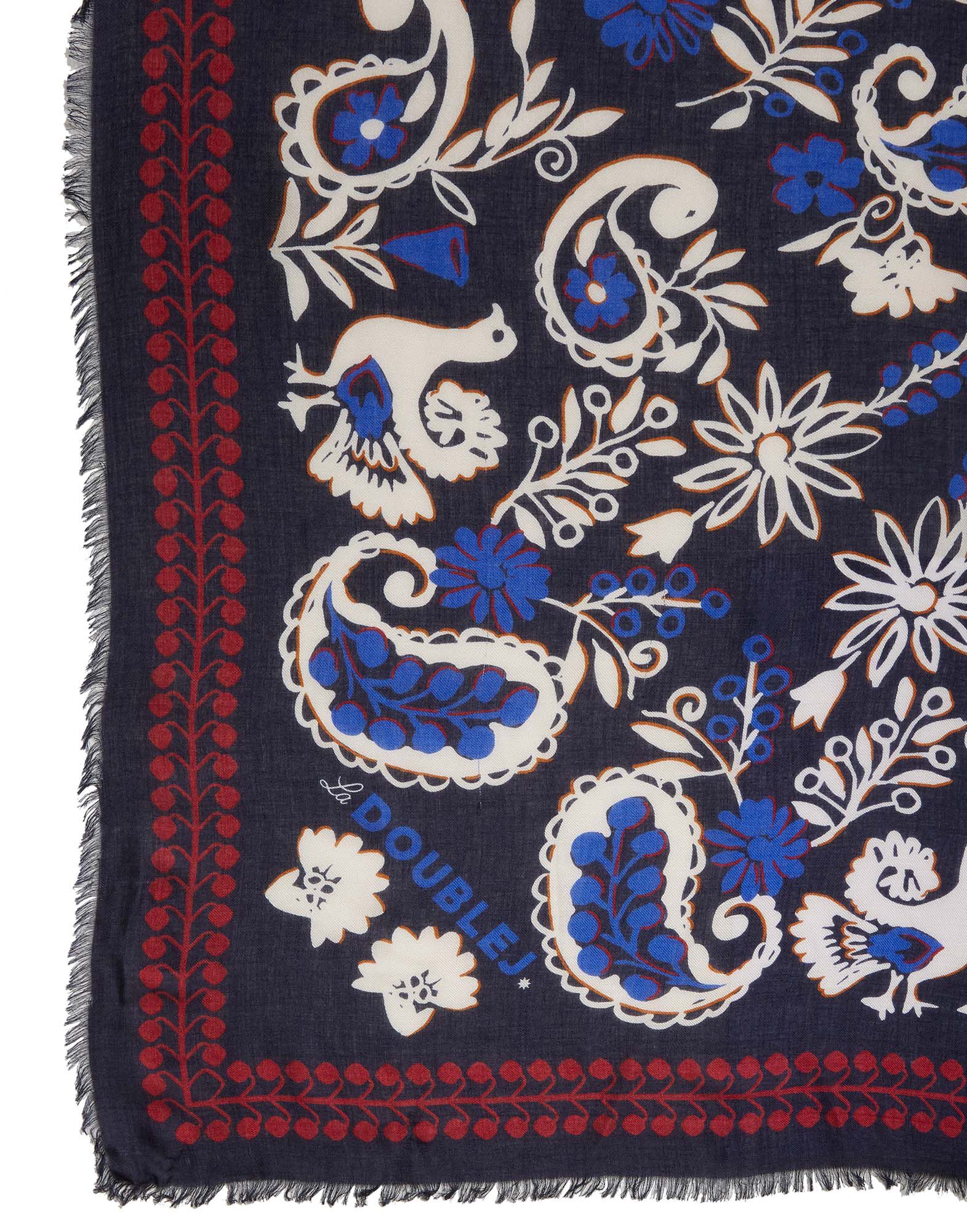 La DoubleJ Forest Scarf (120X120) Forest Bandana SCA0034MOC002FOR0003