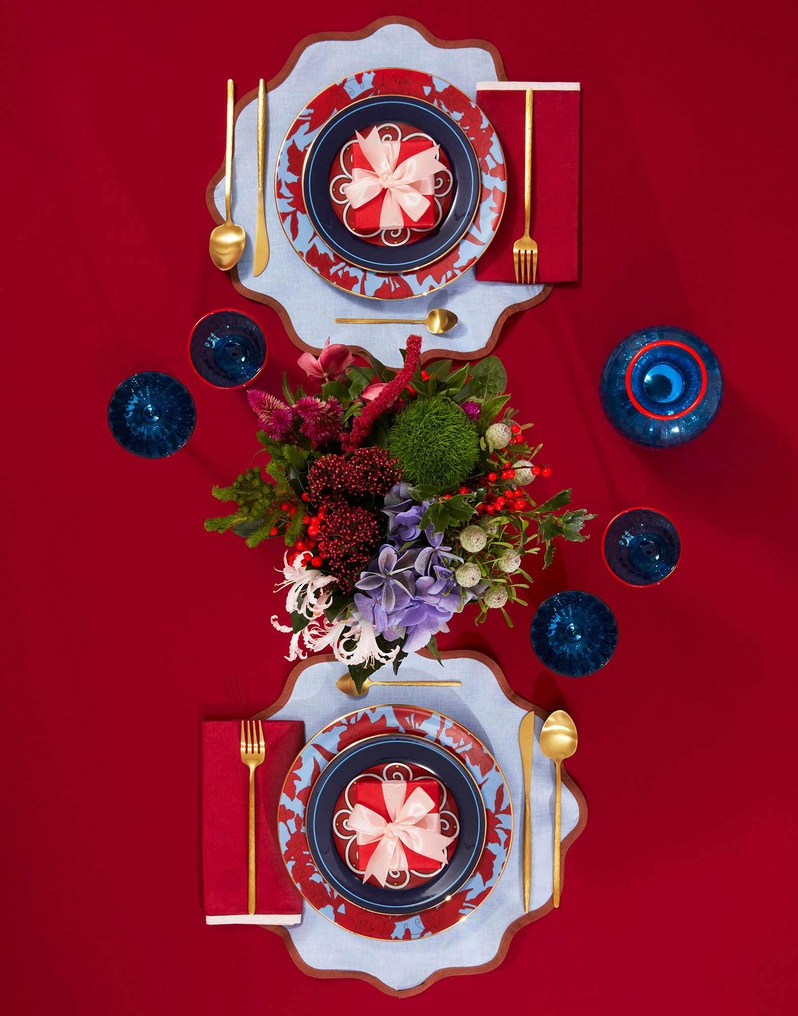 La DoubleJ Cloud Placemat Set Of 2 La DoubleJ Cloud Placemat Set Of 2 Rainbow Sky TBM0003LIN006RAI0026