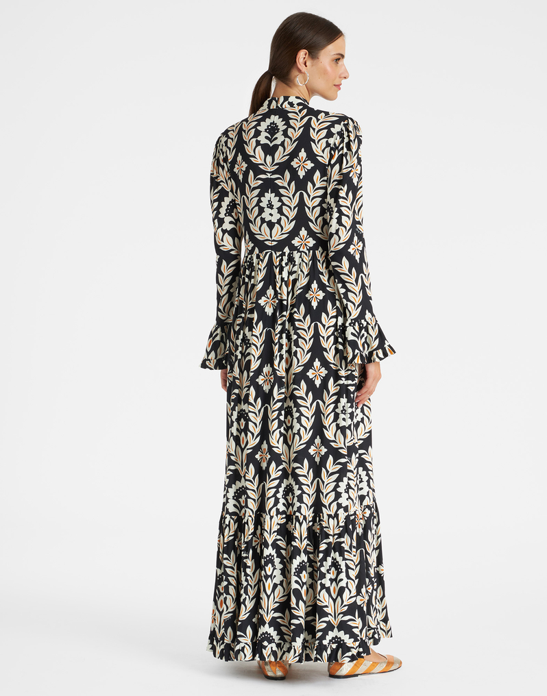 La DoubleJ Visconti Dress La DoubleJ Visconti Dress Ghirlanda Black DRE0041VIS001GHI01BL01