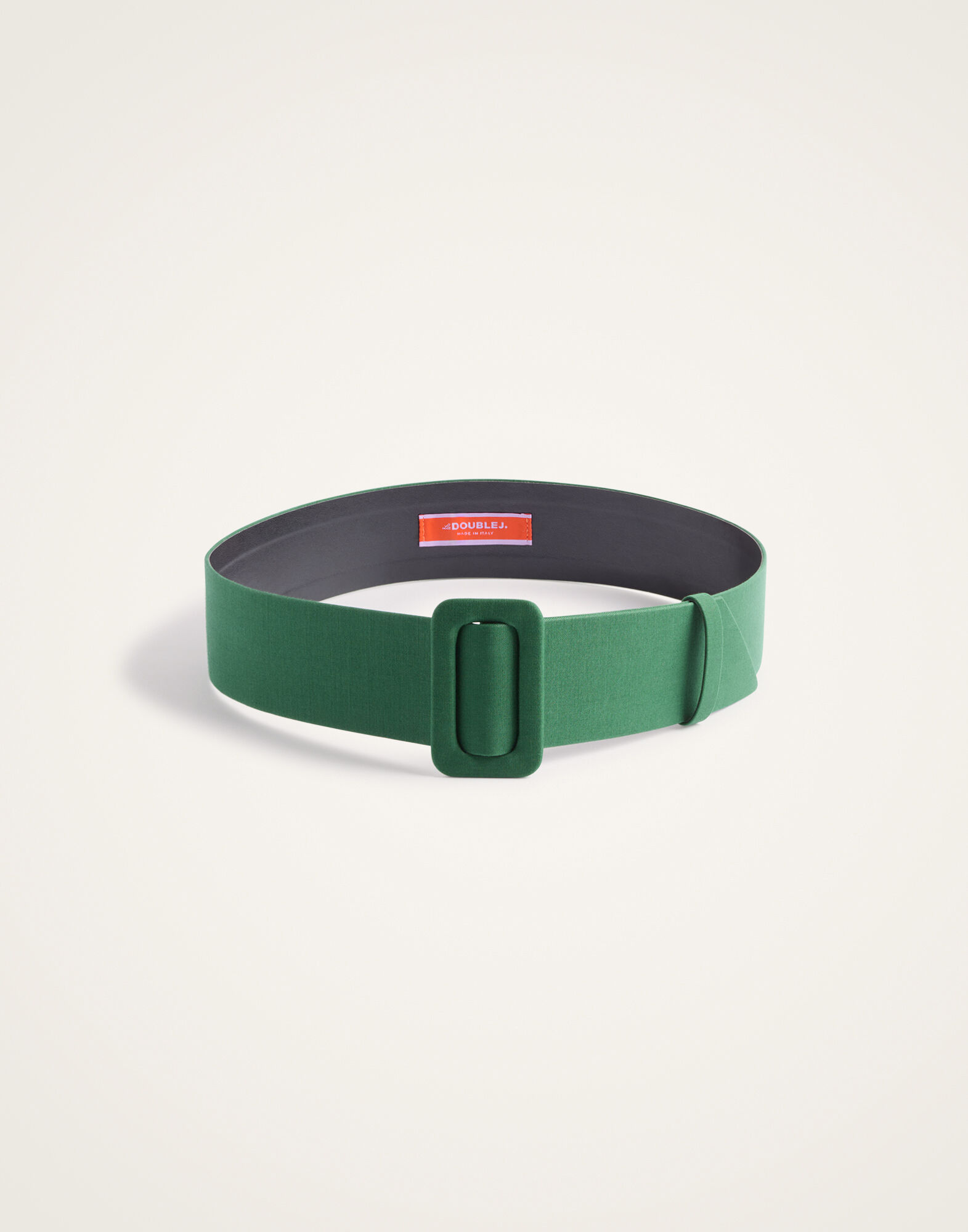 La DoubleJ Medium Belt Solid Green BEL0007COT075SOLIDGR02