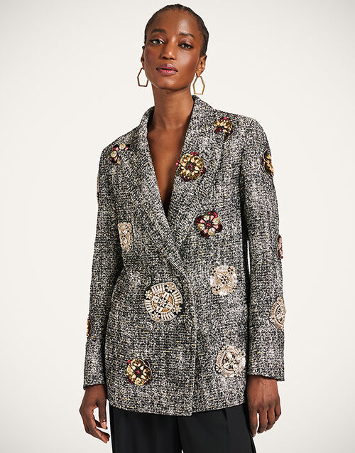 La DoubleJ Jagger Jacket Solid Black & White JAC0155EMB119NUC05BL03