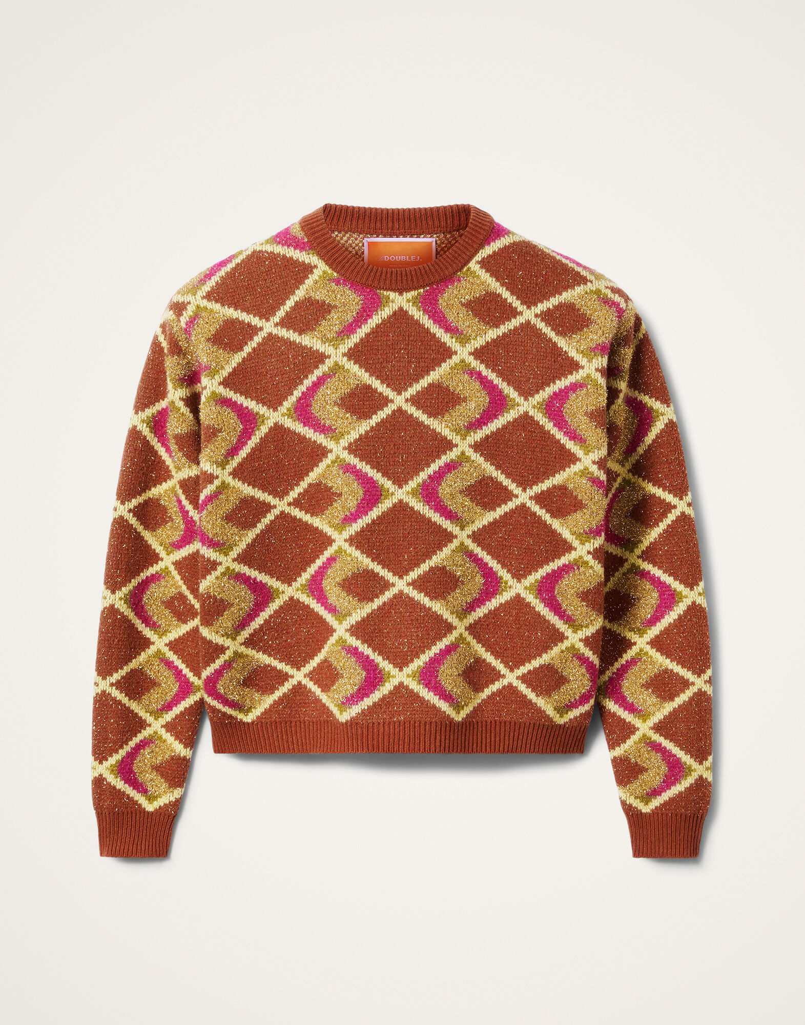 La DoubleJ Half-Light Crewneck Half-Light Brown PUL0240KNI132VA306BR02