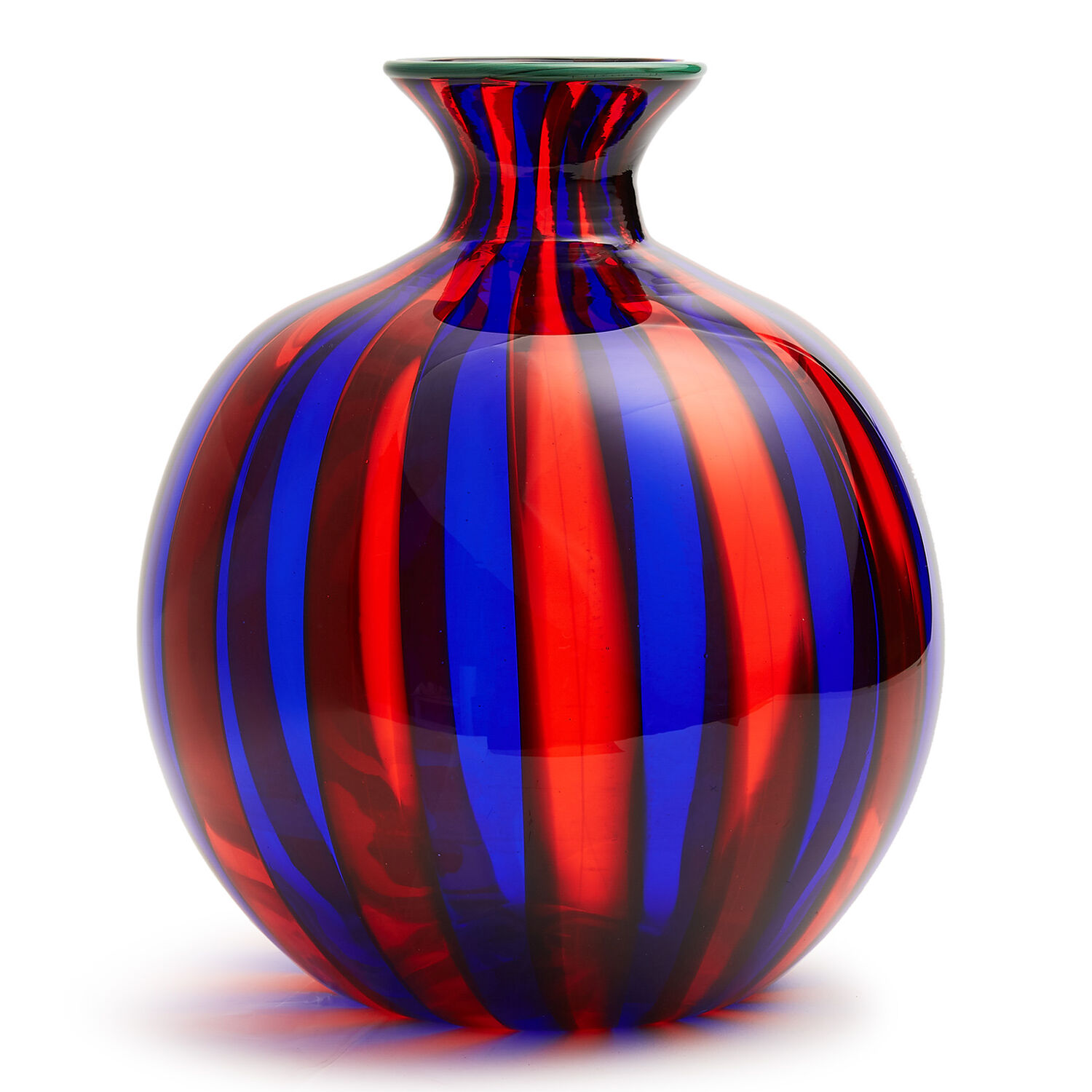 La Doublej Ciccio Vase (liscio) In Blu/rosso