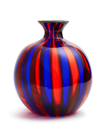 La DoubleJ Ciccio Vase &#40;Smooth&#41; Blu/Rosso VAS0009MUR001MUL0038