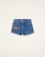 La DoubleJ The Dodger Short Fray Shorts La DoubleJ The Dodger Short Fray Shorts Patch It Up Blue TRO0165DEN011PAT09BU03