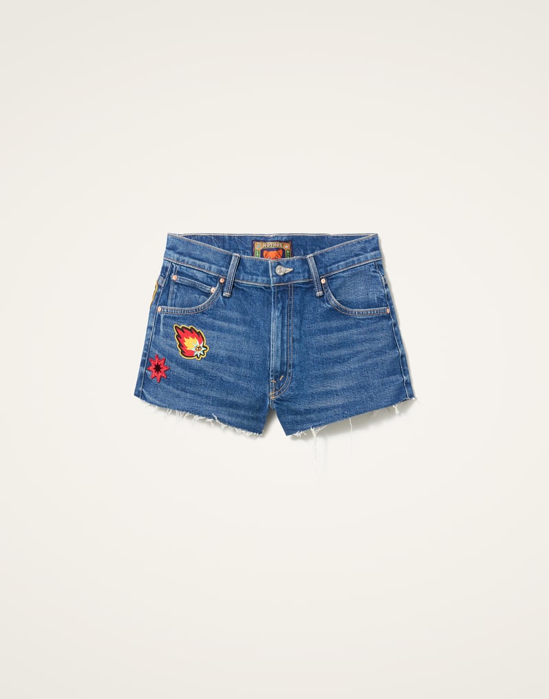 La DoubleJ The Dodger Short Fray Shorts La DoubleJ The Dodger Short Fray Shorts Patch It Up Blue TRO0165DEN011PAT09BU03