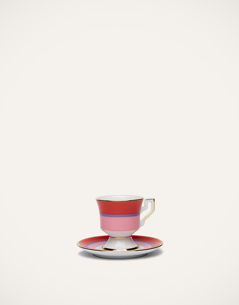 La DoubleJ Espresso Cup & Saucer Set of 2 La DoubleJ Espresso Cup & Saucer Set of 2 Rainbow Rosa DIS0007CER001RAI0006