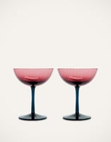 La DoubleJ Champagne Coupe Set of 2 La DoubleJ Champagne Coupe Set of 2 Viola GLA0012MUR001VIO0005