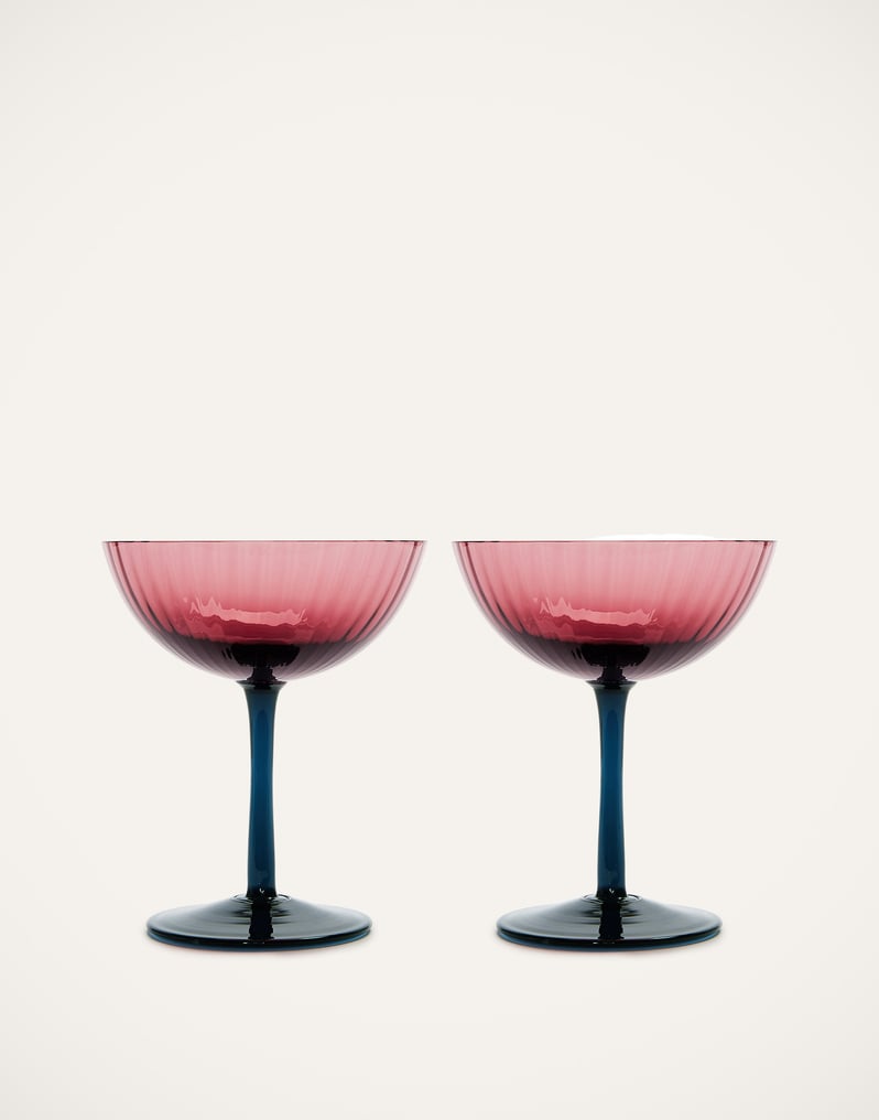 La DoubleJ Champagne Coupe Set of 2 La DoubleJ Champagne Coupe Set of 2 Viola GLA0012MUR001VIO0005