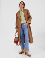 La DoubleJ Milano Trench Coat La DoubleJ Milano Trench Coat Solid Light Beige JAC0054COT035MAR0006