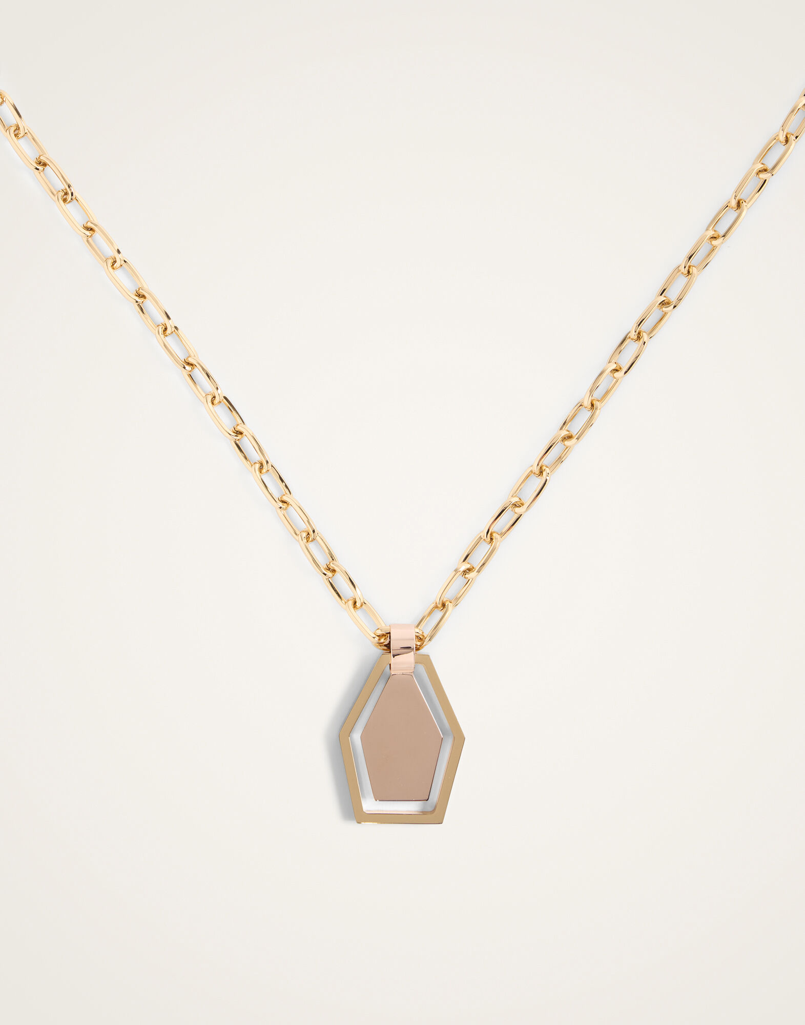 La DoubleJ Swinging Portal Necklace 24k Gold Plate NEC0022BRA003GOL09YE05