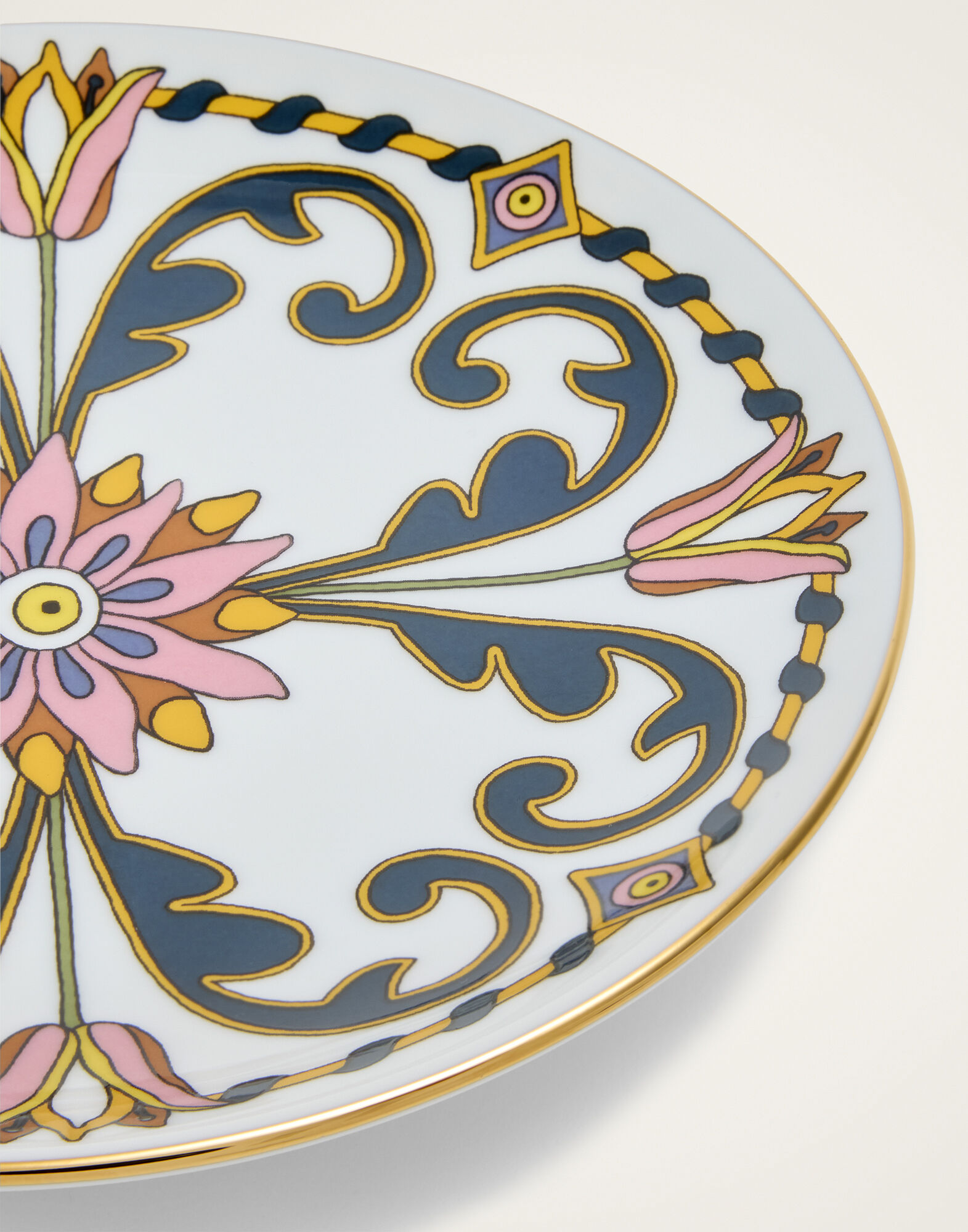 La DoubleJ Side Plate Tyrrhenia Tulyps Multicolor SID0001CER001TYT03MU01