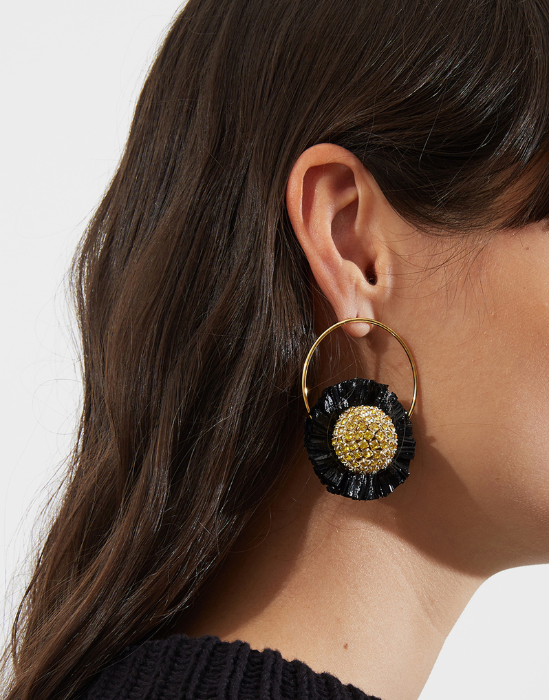 La DoubleJ Saturn Earrings La DoubleJ Saturn Earrings Multicolor Rosa/Ocra EAR0020BRA001MUL0026