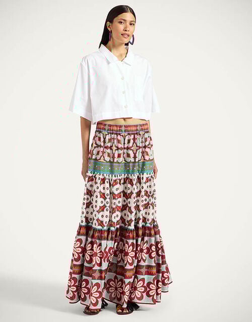 La DoubleJ Big Skirt La DoubleJ Big Skirt Pagoda Placée Rust SKI0139COT056PAG01OR04