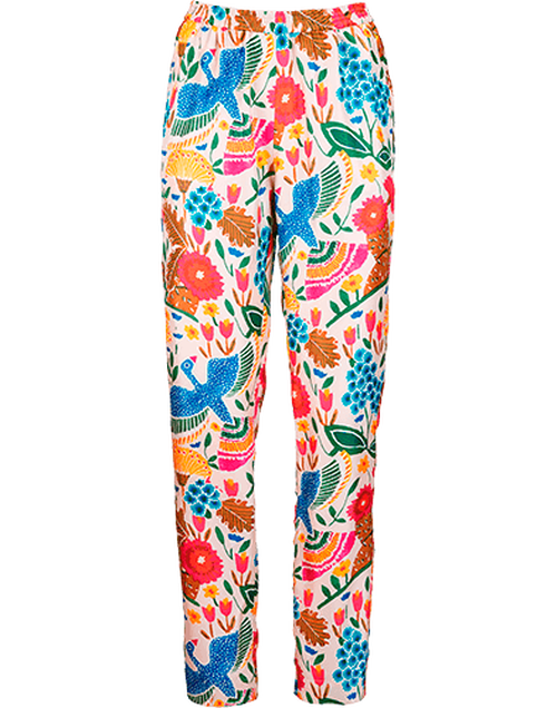 La DoubleJ Pajama Pants Colombo Bianco TRO0019SIL001COL0003