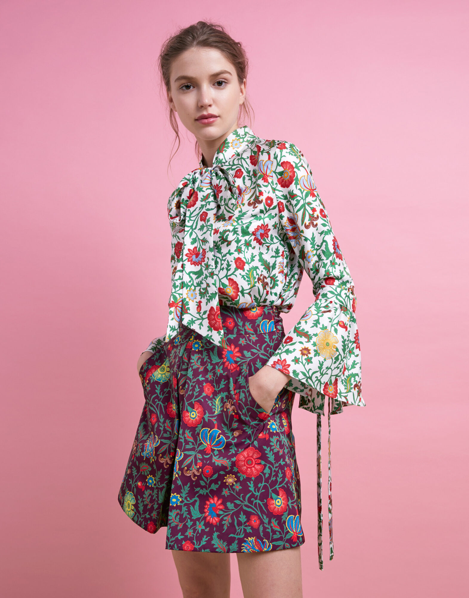 【LA DOUBLEJ】visconti tiered floral-print crepe maxi ドレス LA DOUBLEJ Visconti tiered floral-print crepe maxi dress