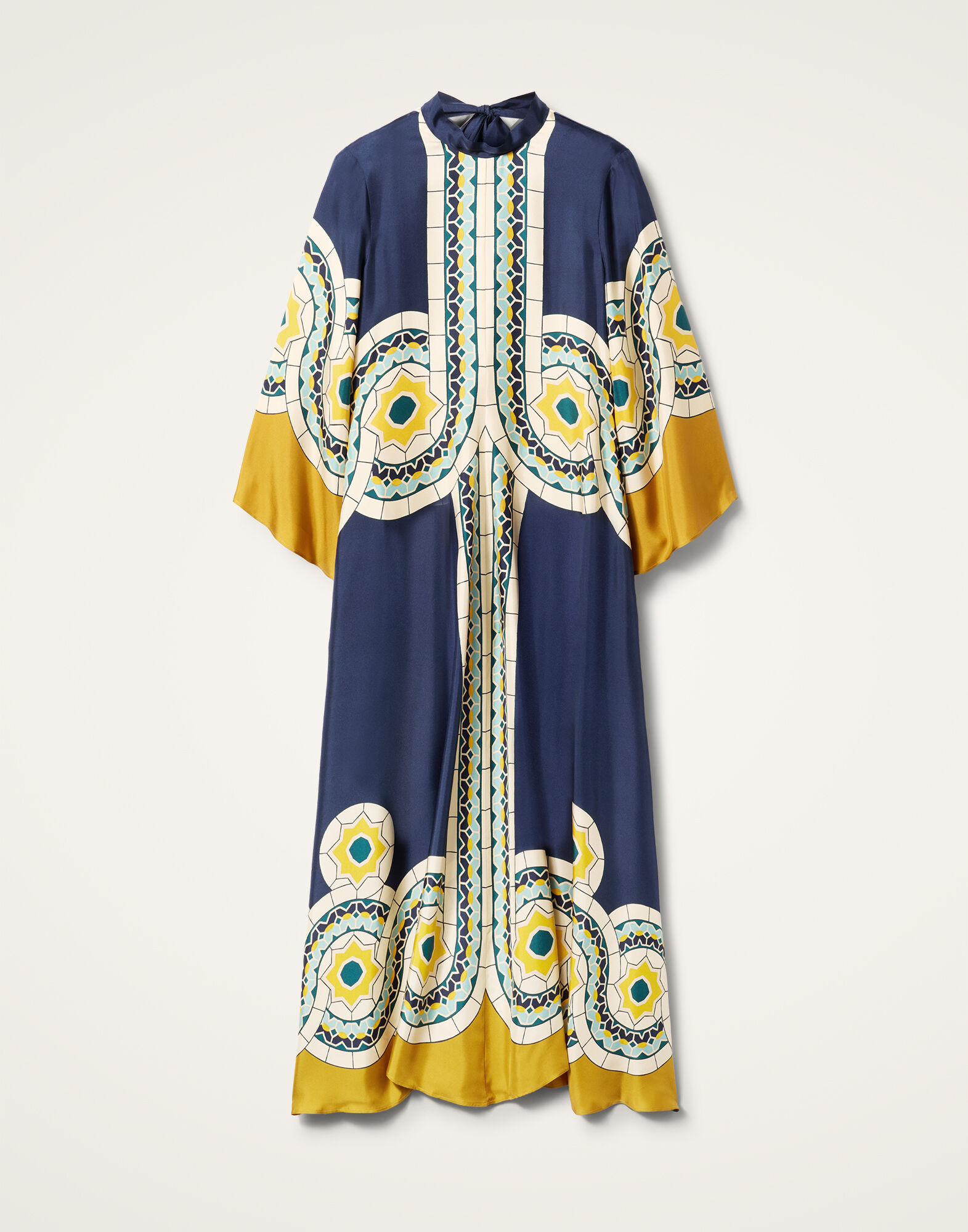 La DoubleJ Magnifico Dress Mudejar Plac&eacute;e Blue DRE0232SIL006MUD01BU03