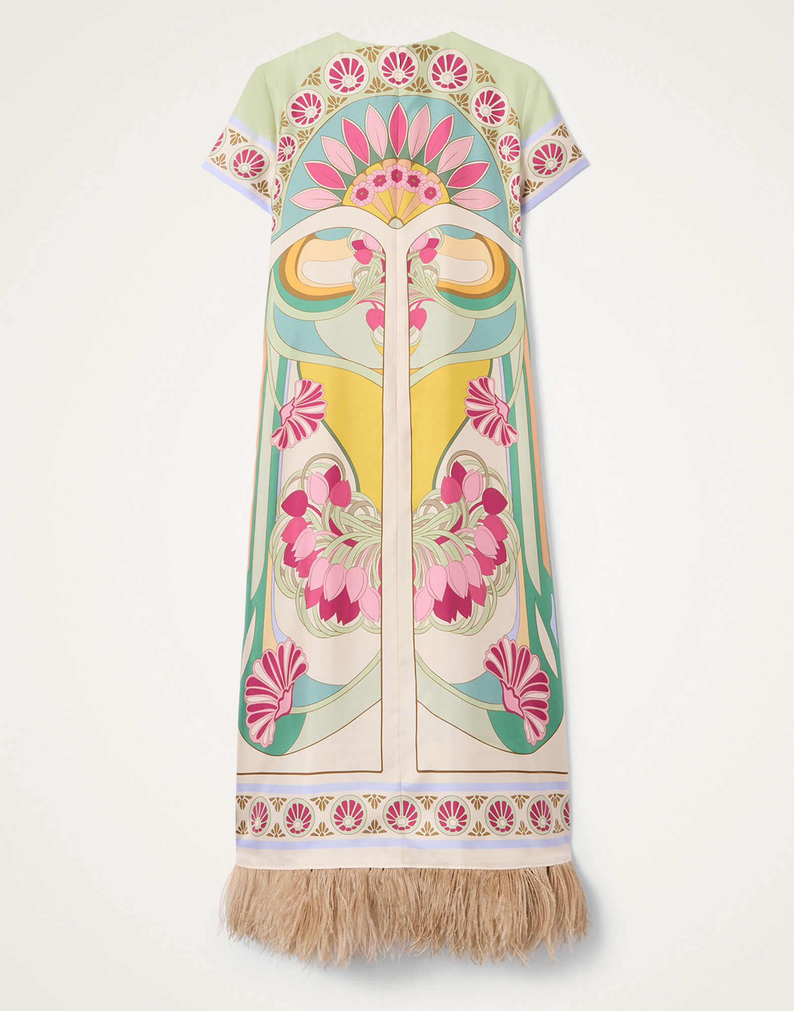 La DoubleJ Swing Dress Tulip Plac&eacute;e Green DRE0864SIL026TUL07GR02