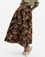 La DoubleJ Holiday Skirt La DoubleJ Holiday Skirt Hibiscus Raffia SKI0063JAC029HIB0003