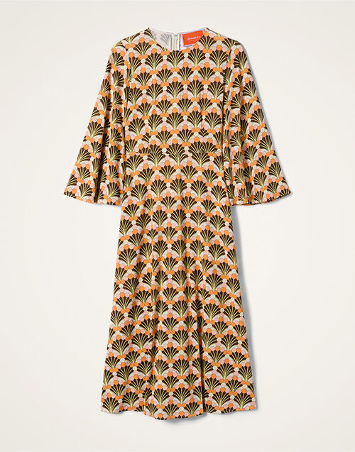 La DoubleJ Sorella Dress Florette Fan Brown DRE0179JER027FLF02BR02