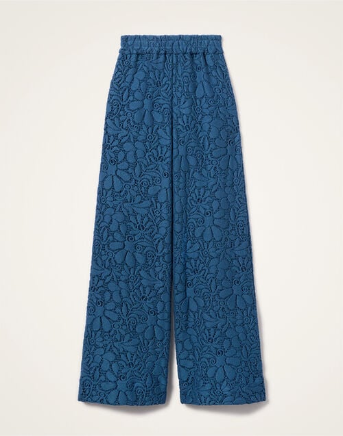 La DoubleJ Lacey Palazzo Pants La DoubleJ Lacey Palazzo Pants Solid Blue TRO0185LAC003SOLIDBU03