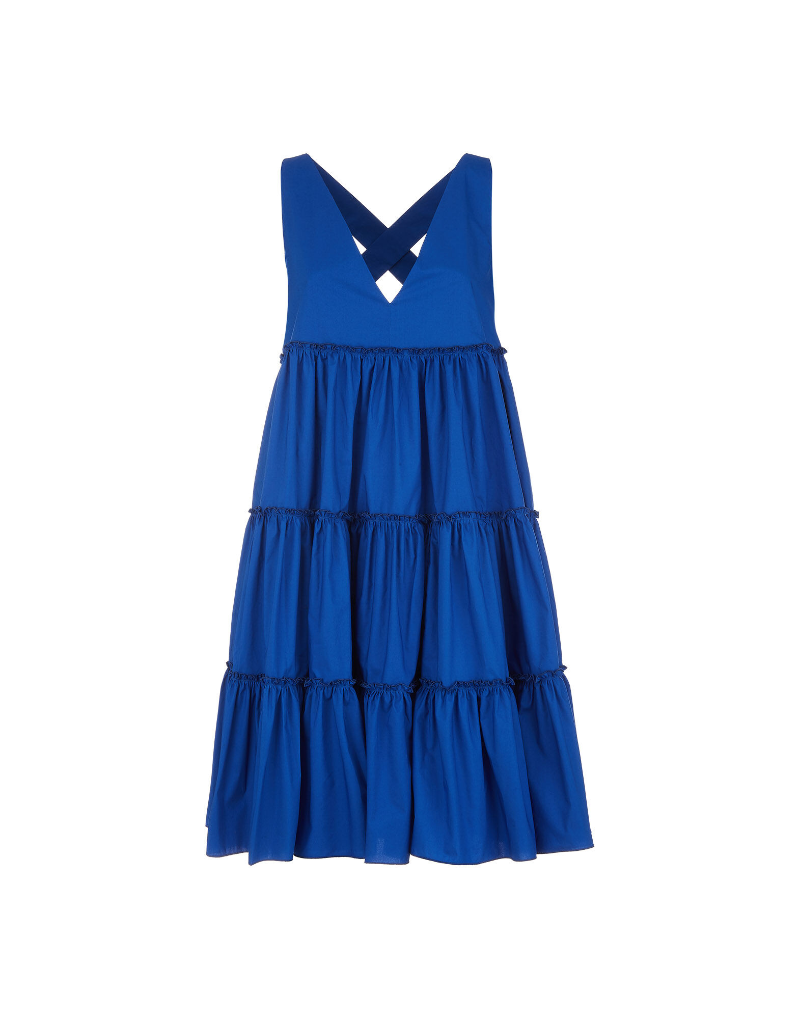 LaDoubleJ Babe Dress Solid Blue DRE0258COT001BLU0005