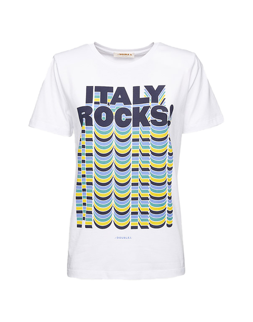 LaDoubleJ Slogan T-shirt Italy Rocks SHI0031JER010SLO0004