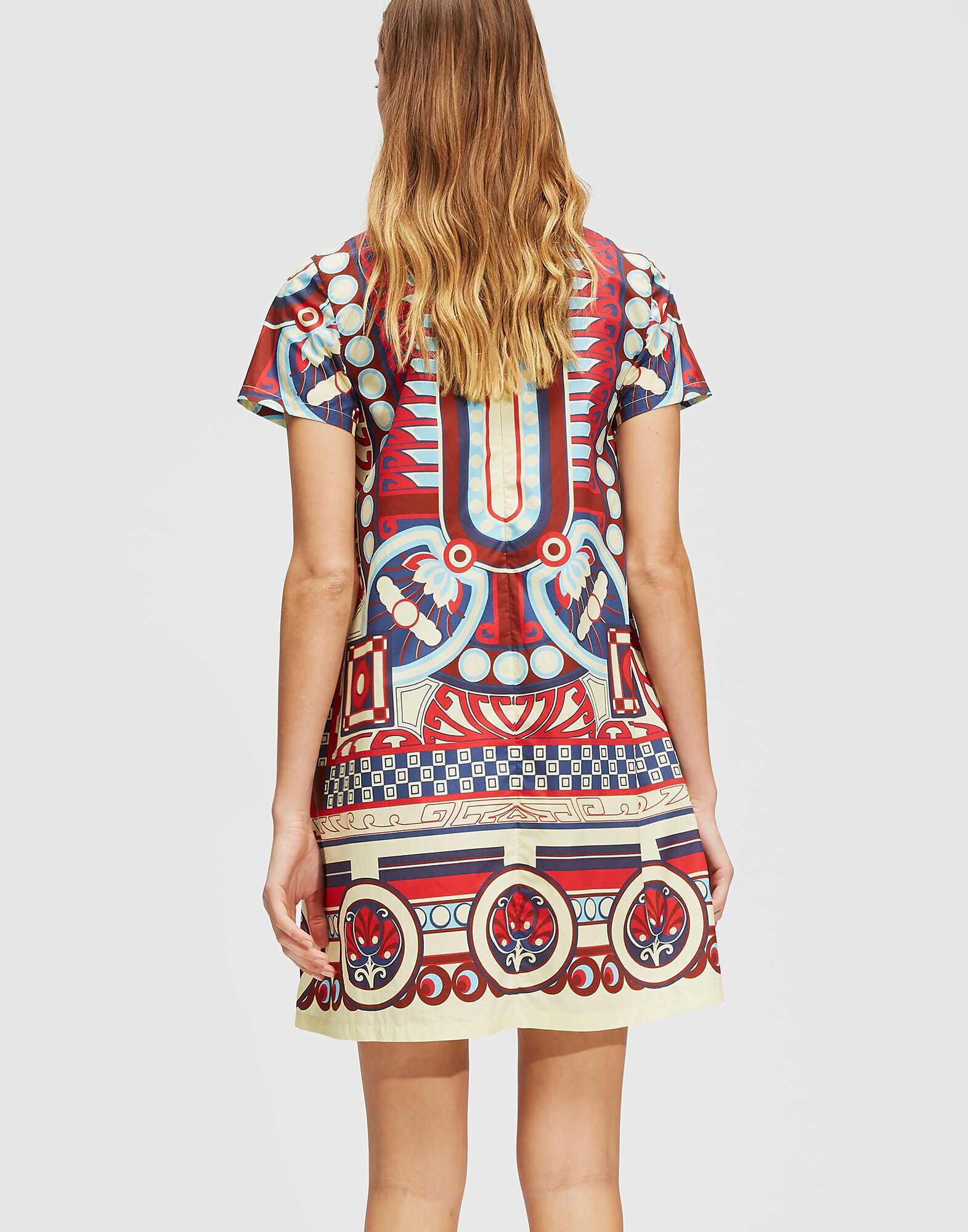 LaDoubleJ Mini Swing Dress Ittica Rosso DRE0169COT015ITT0003