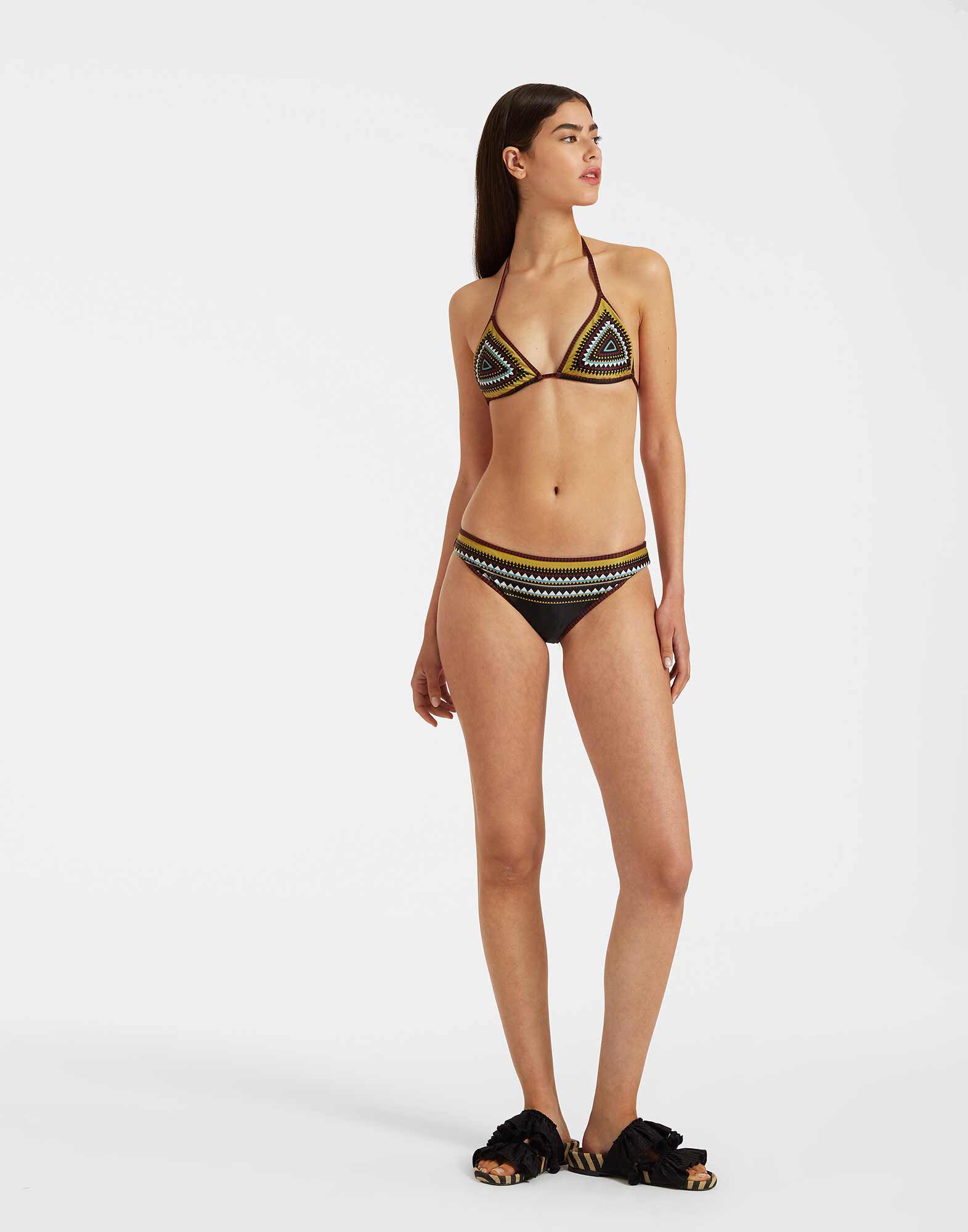 Bikini Bottom in Doric Placee Black fur Damen La DoubleJ