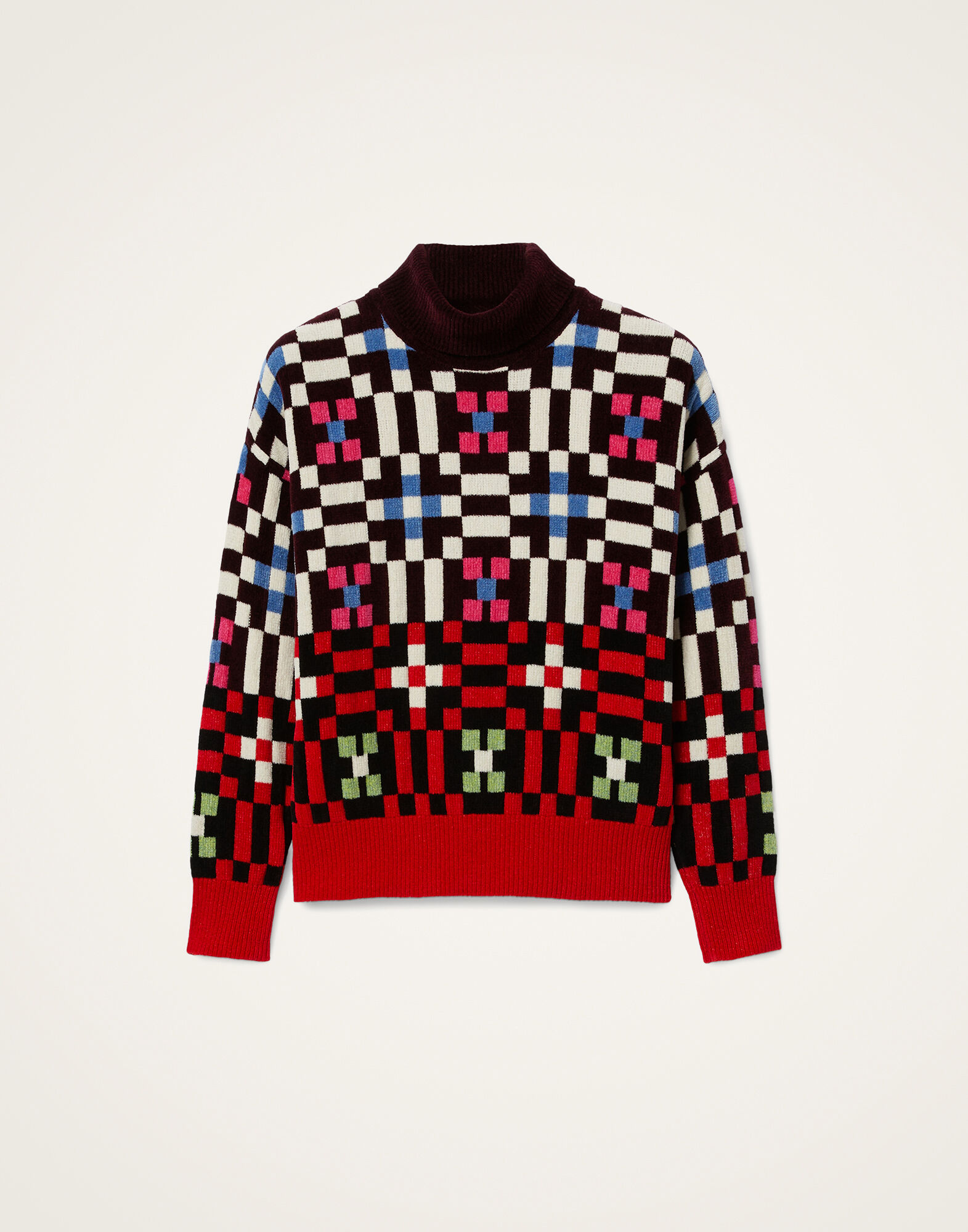 La DoubleJ Byte Turtleneck Multicolor Pink & Blue PUL0309KNI173VA387RE07