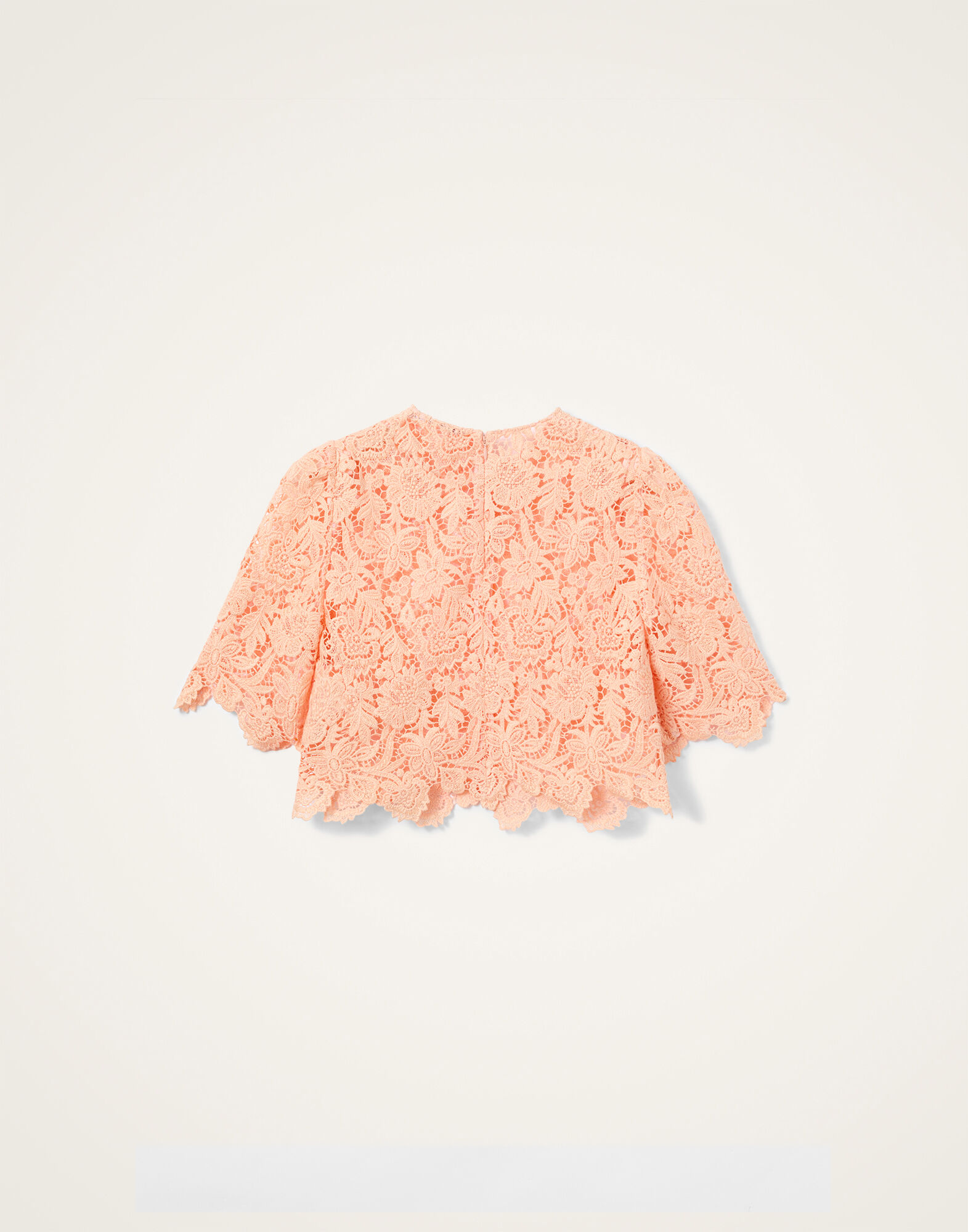 La DoubleJ Spotlight Top Solid Apricot TOP0187LAC013SOLIDOR11