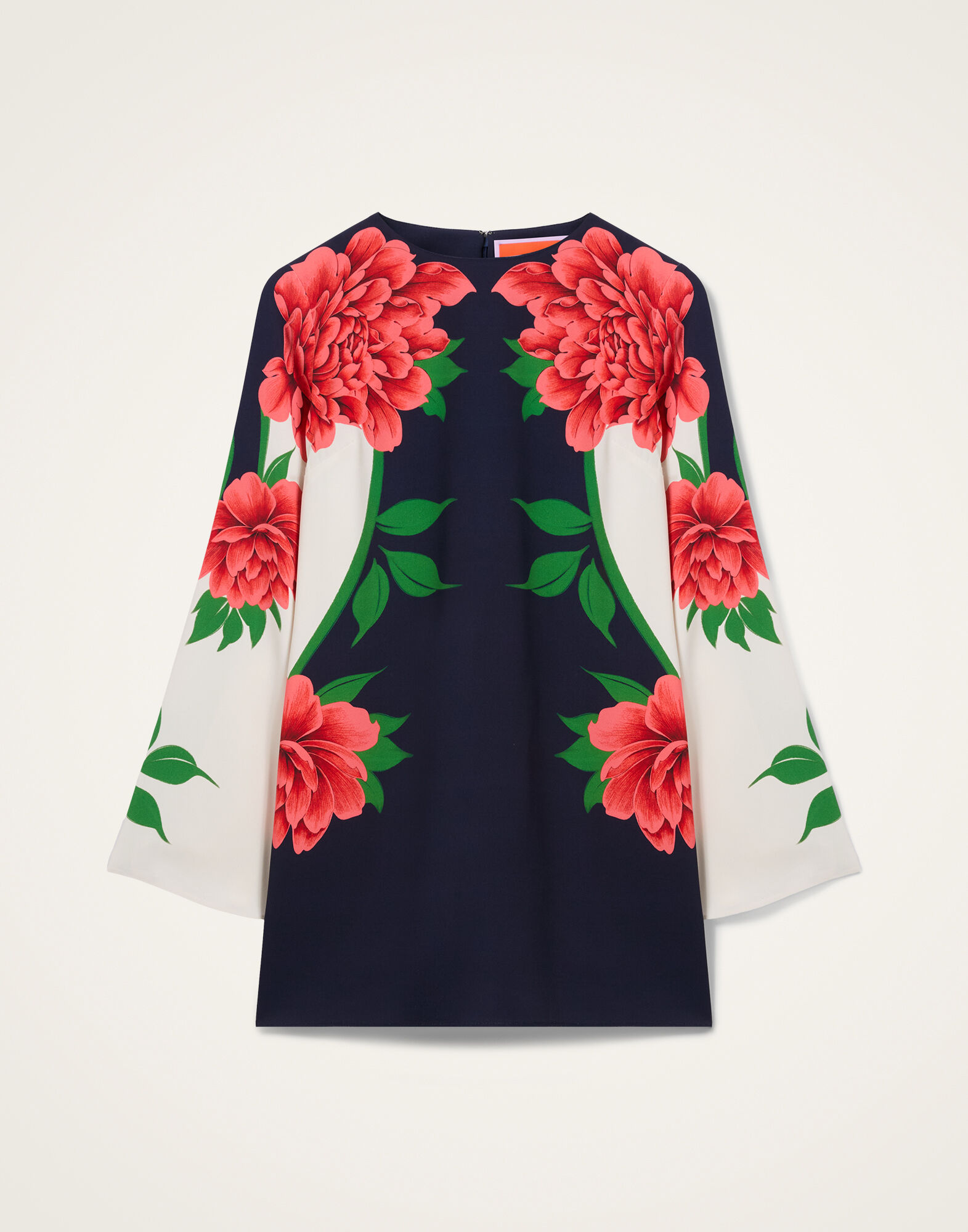 La DoubleJ Mini Supreme Swing Dress Queen Peony Plac&eacute;e Blue DRE0619SAB001QPE02BU03