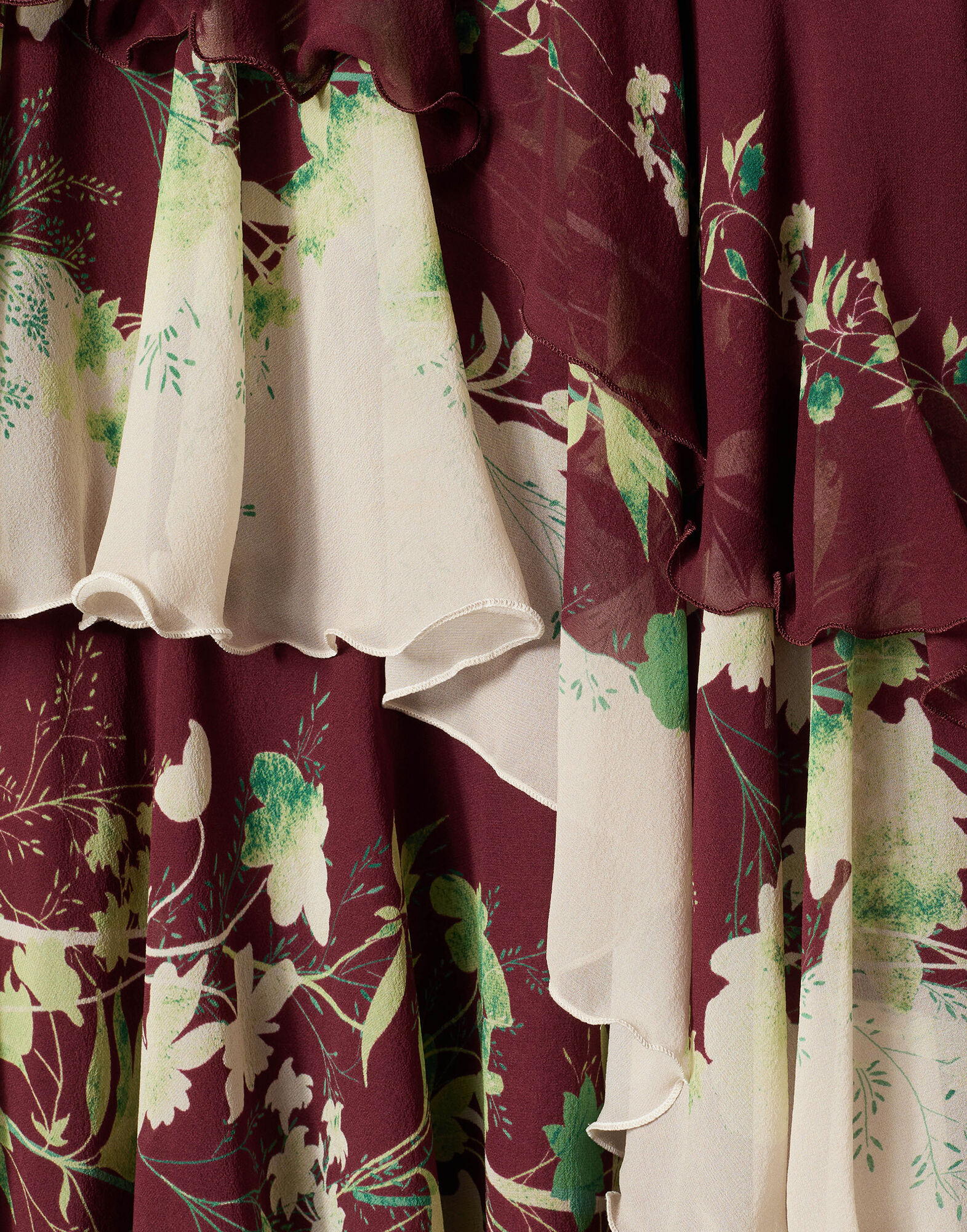 La DoubleJ Naiad Dress Woodland Plac&eacute;e Burgundy DRE0858SIL014WOD01RE02