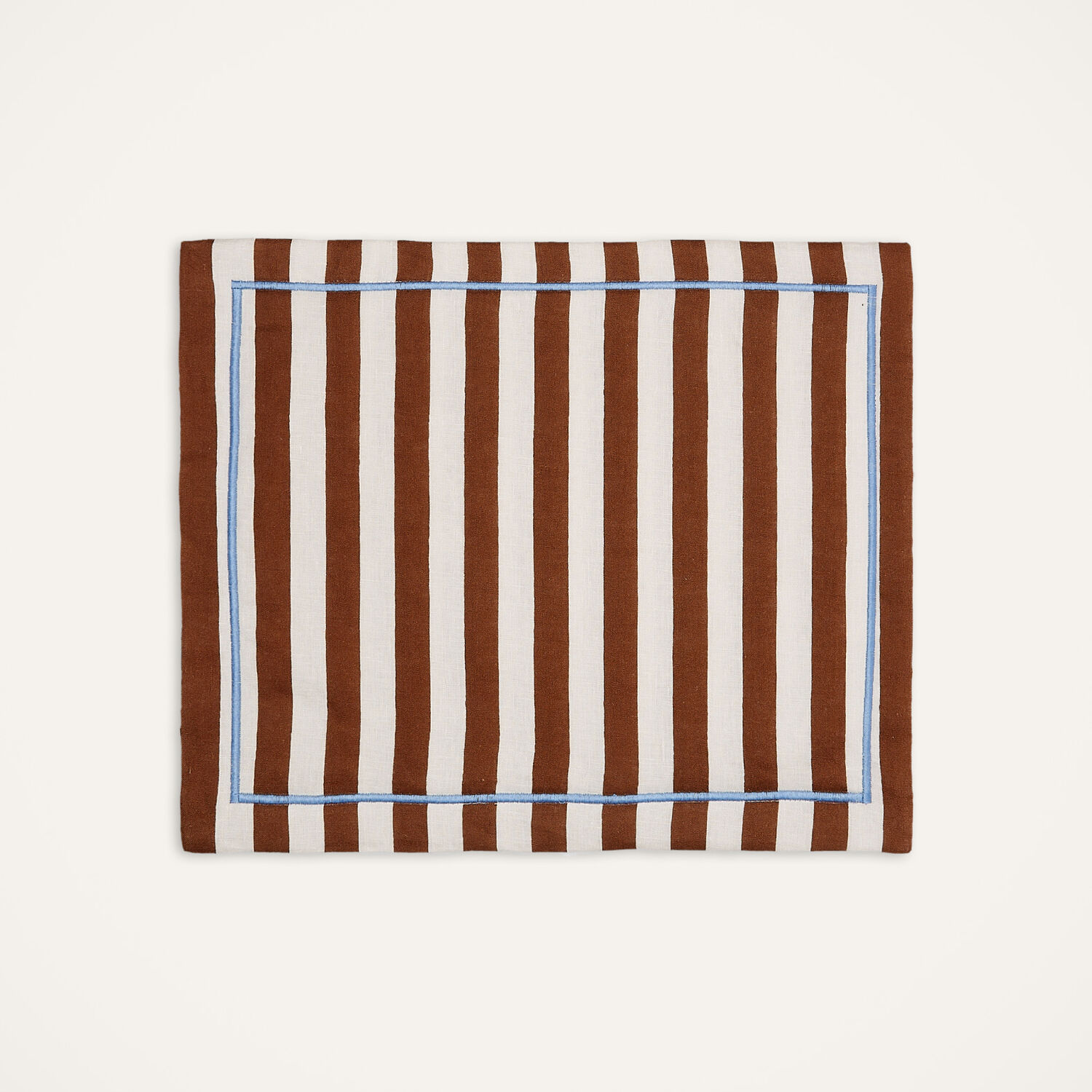 La Doublej Placemat Set Of 2 In Rivira Cioccolato