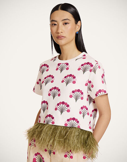 La DoubleJ La Scala Tee Florette Ecru TSH0026JER039FLO05BR05