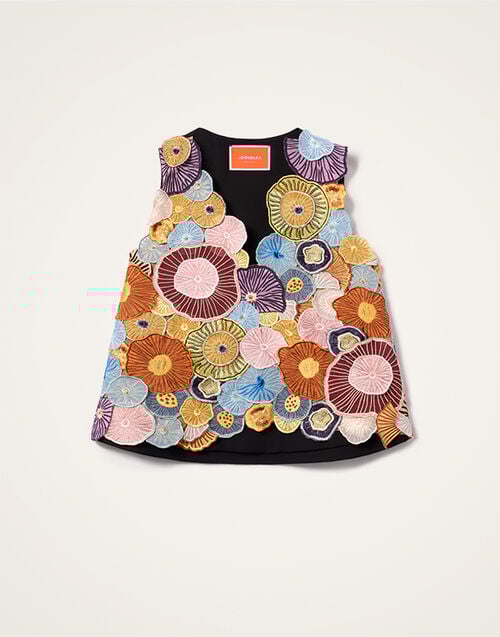 La DoubleJ V-Neck Scala Top La DoubleJ V-Neck Scala Top Fun-Gi Yellow TOP0170EMB114FNG03YE02