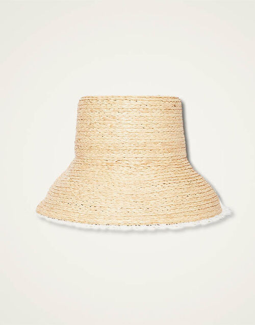 La DoubleJ The Ombra Hat Solid Ivory HAT0027NAS011SOLIDWH04