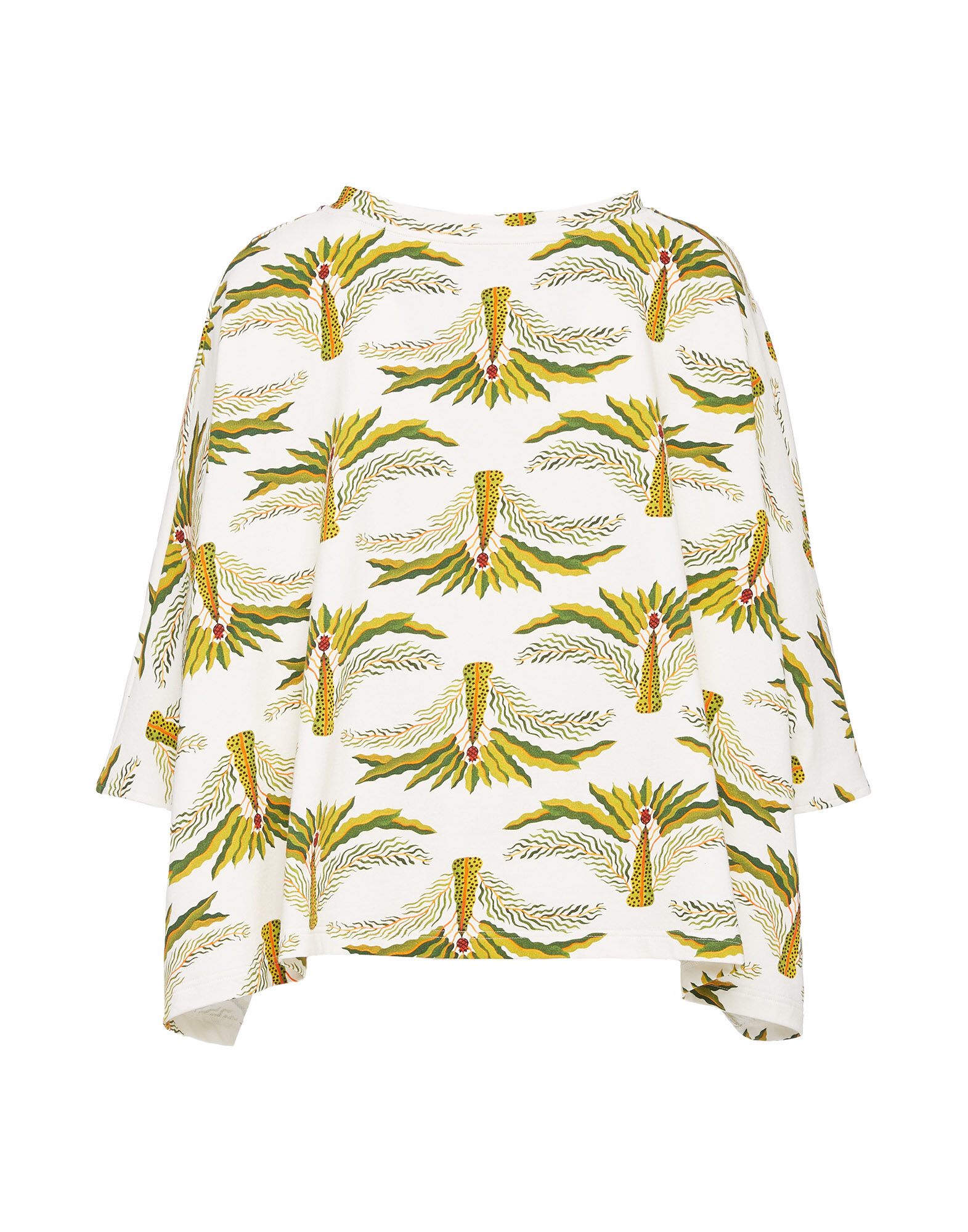 La DoubleJ Meditation Poncho Palme TOP0055JER020PLM0001