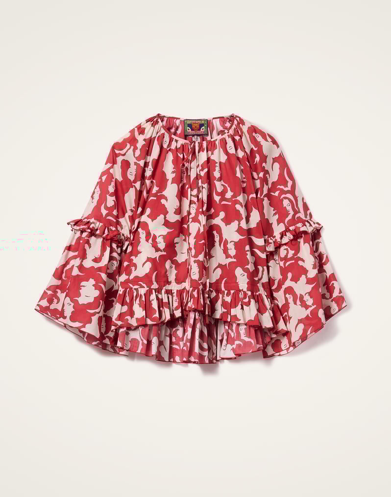 La DoubleJ Boho Blouse La DoubleJ Boho Blouse Mamma Red TOP0149COT003MAM01RE01