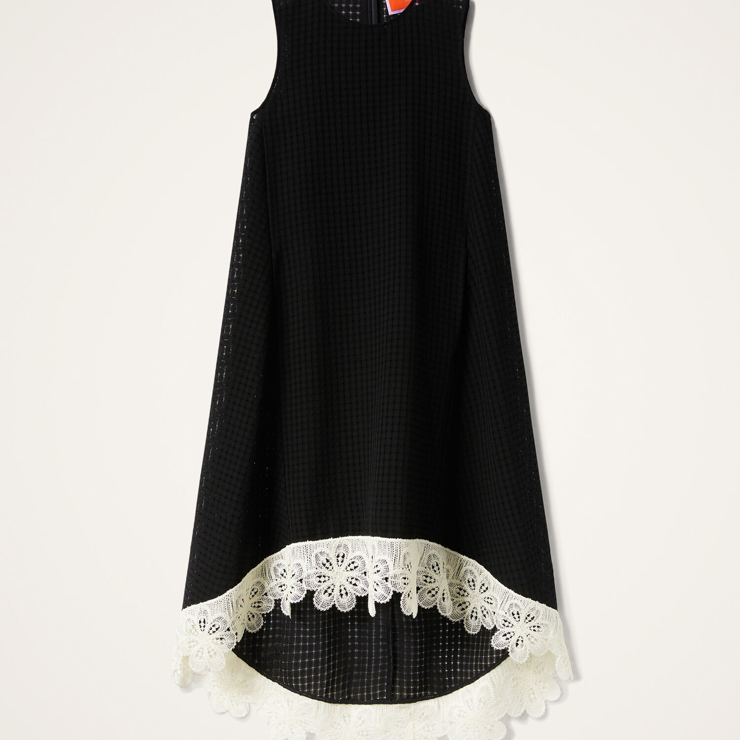 La Doublej La Scala Lace-embroidered Sleeveless Midi Dress